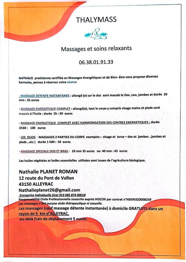 Gite Le Roman D'Alleyrac Exteriör bild